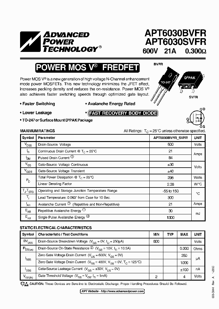 APT6030SVFR_3064117.PDF Datasheet