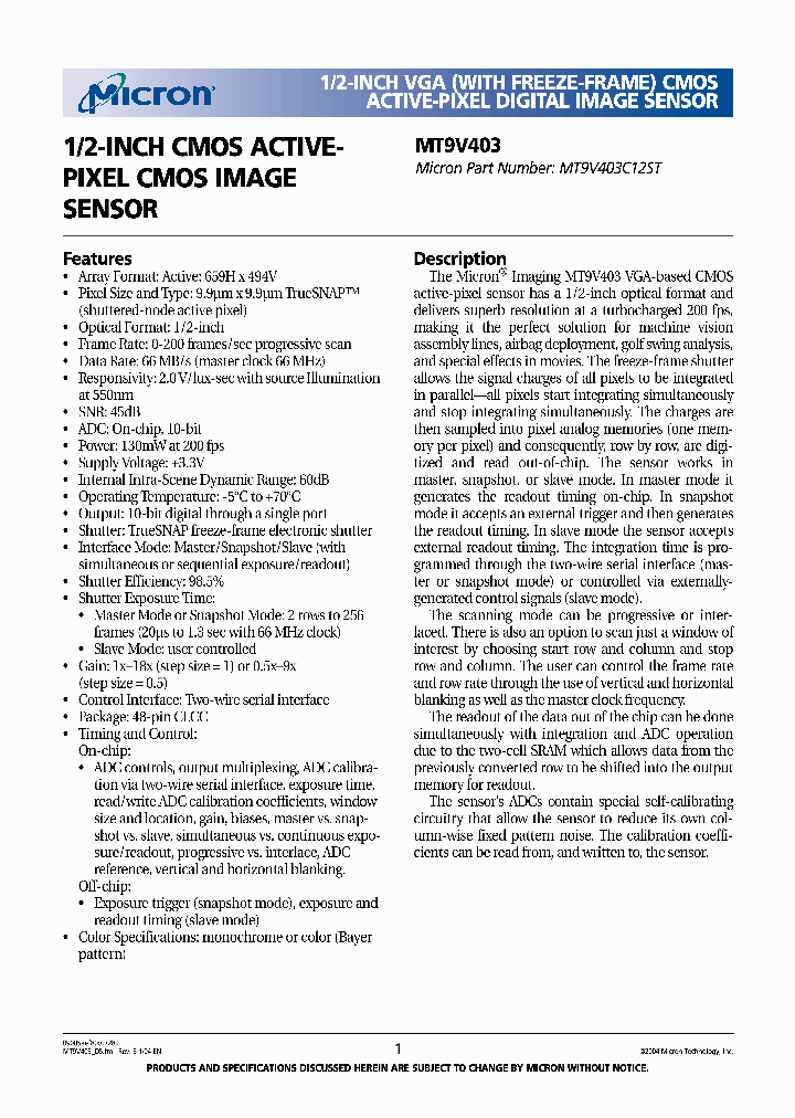 MT9V403_3066507.PDF Datasheet