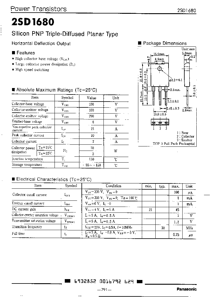 2SD1634P_3069046.PDF Datasheet