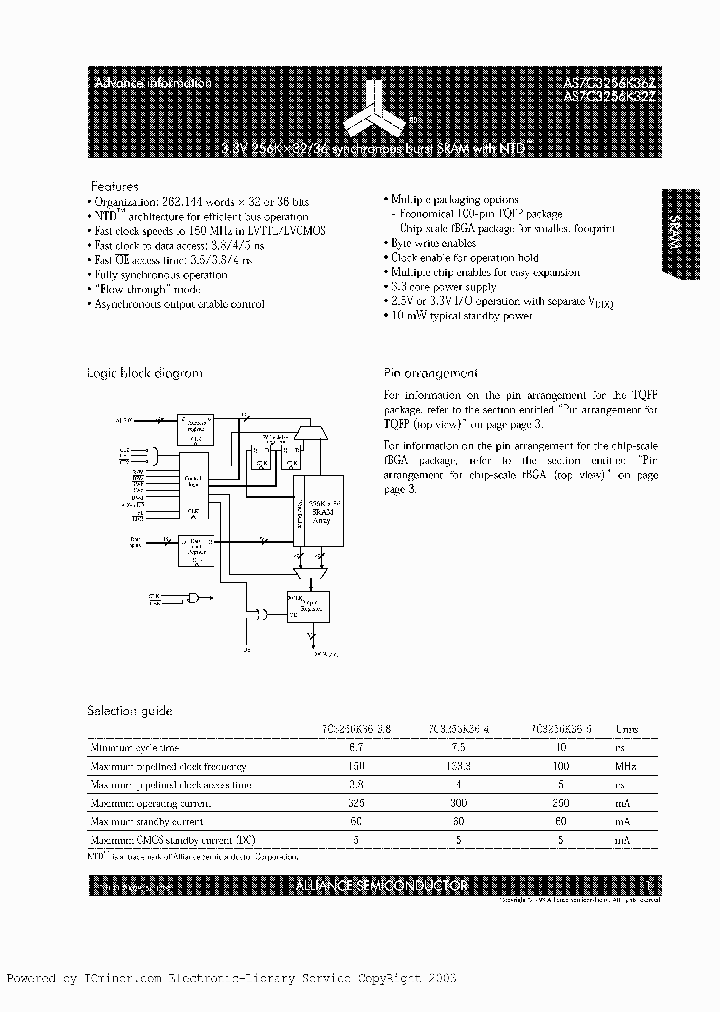 AS7C3256K36Z-38BC_3070069.PDF Datasheet