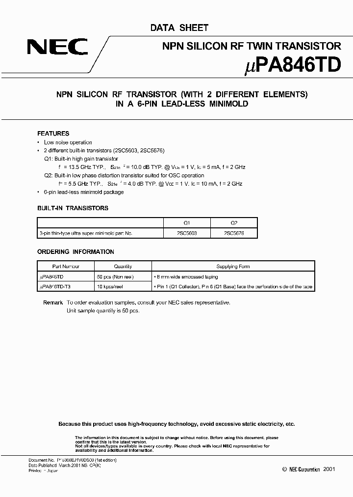 UPA846TD-T3_3069798.PDF Datasheet