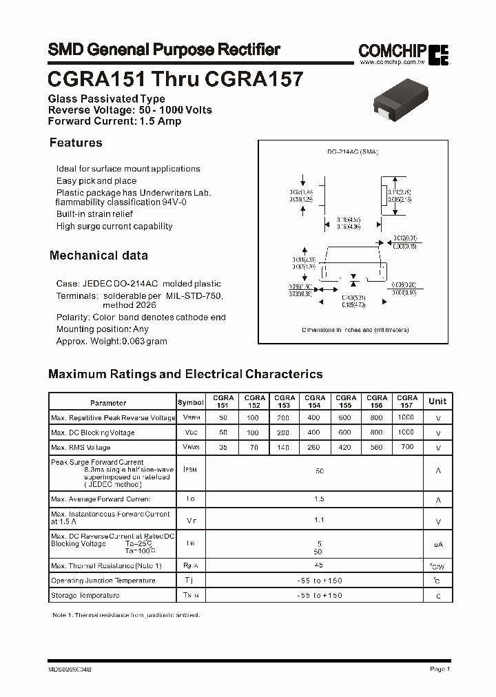 CGRA156_3071481.PDF Datasheet