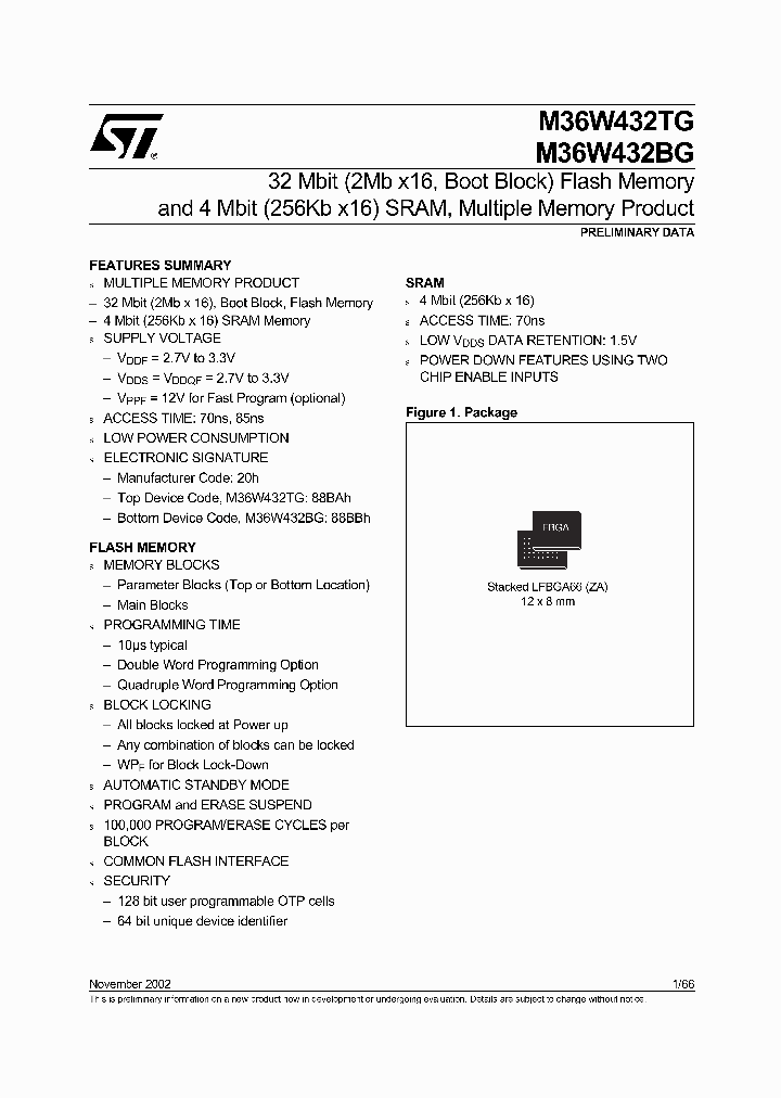 M36W432TG70ZA1T_3068170.PDF Datasheet