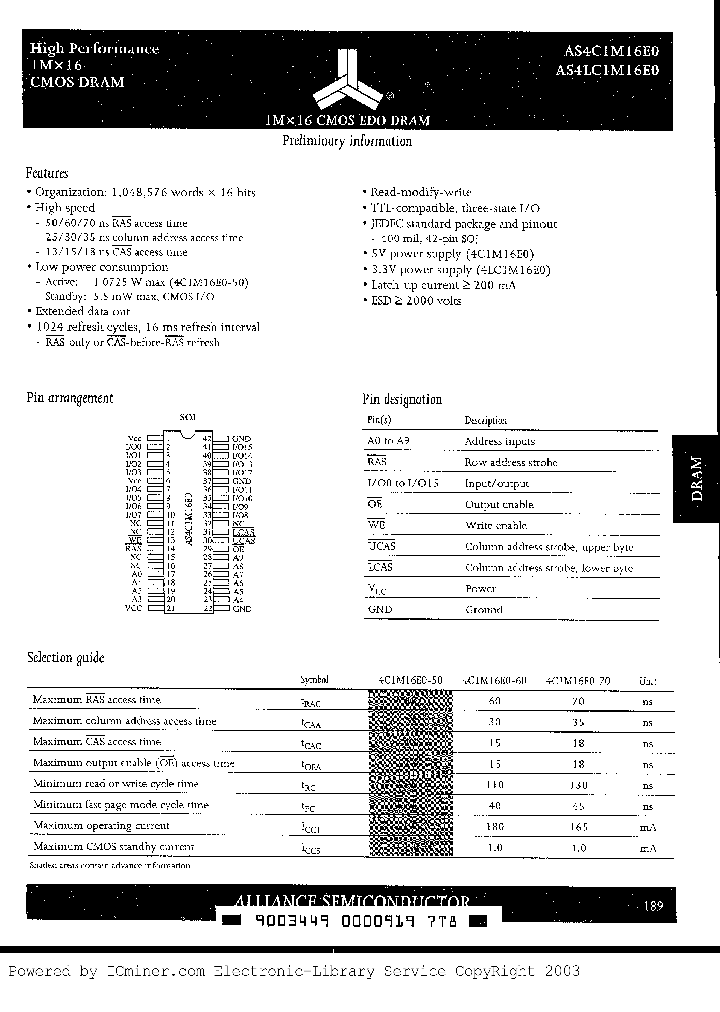 AS4C1M16E0-60JC_3075160.PDF Datasheet