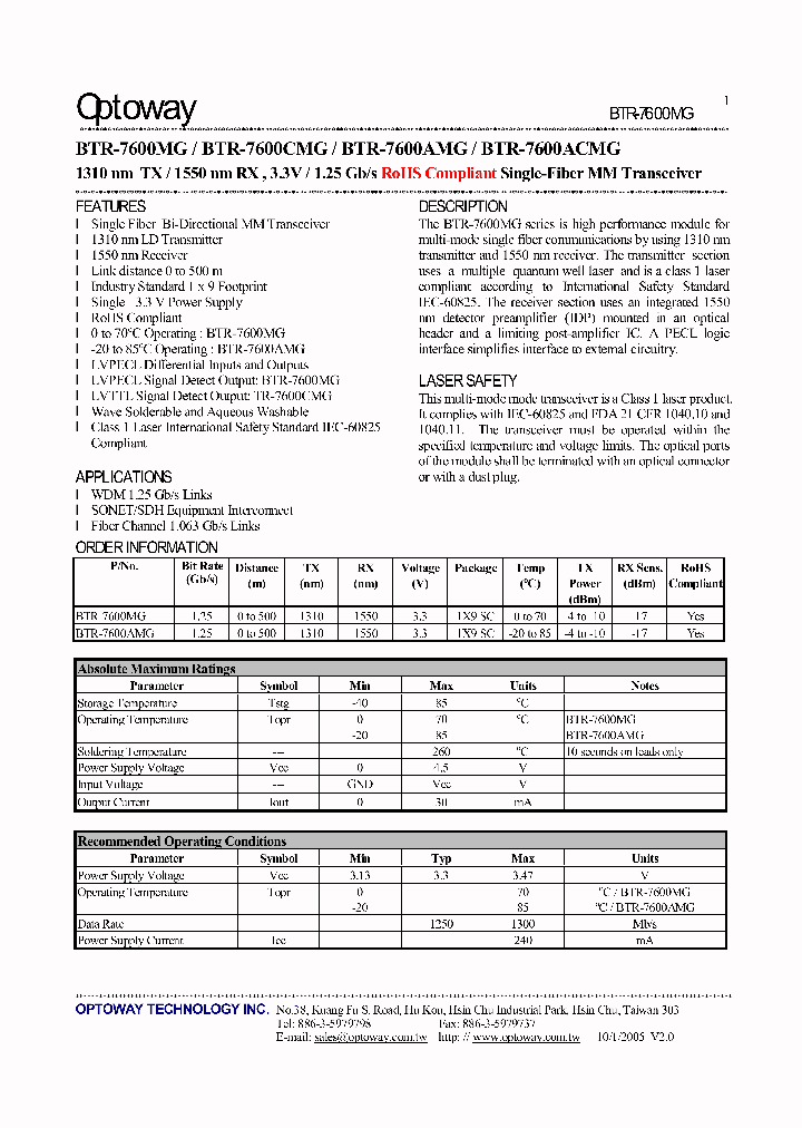 BTR-7600AMG_3074346.PDF Datasheet