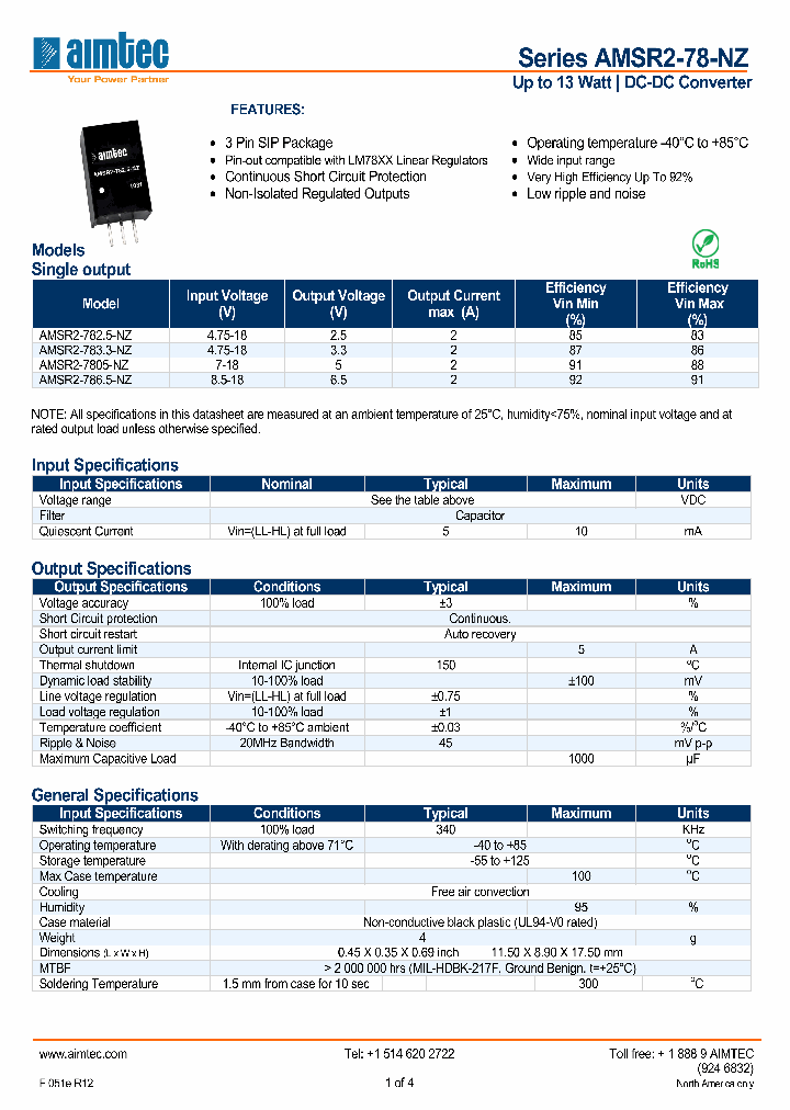 AMSR2-7865-NZ_3075388.PDF Datasheet