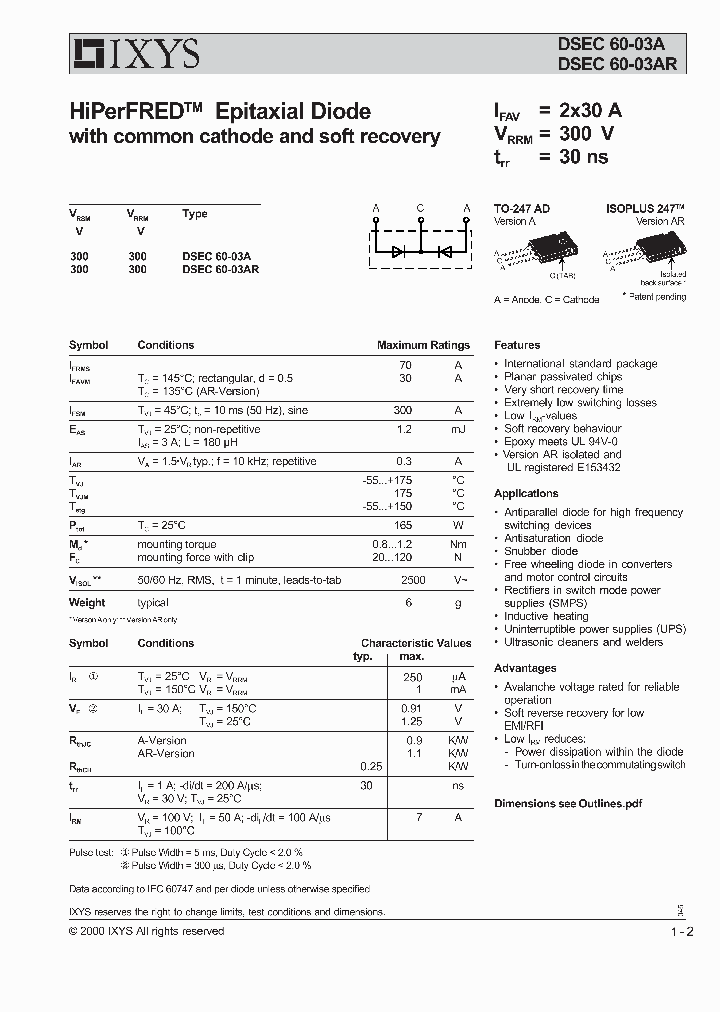 DSEC60-03AR_3077558.PDF Datasheet
