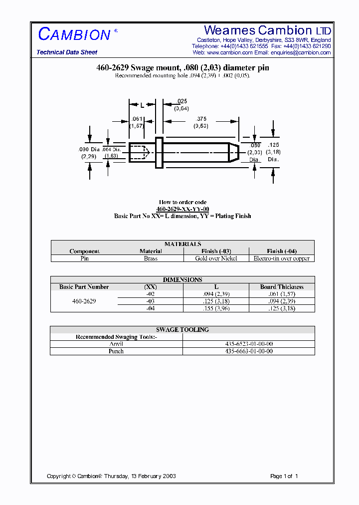 460-2629_3079498.PDF Datasheet