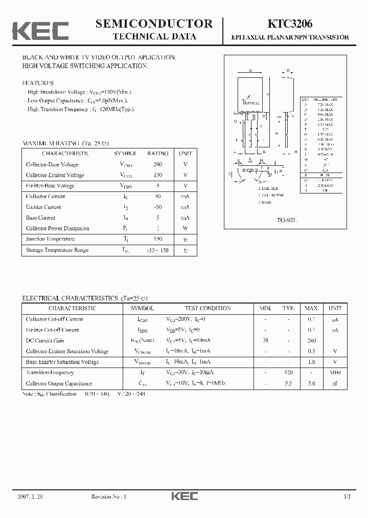 KTC320607_3079429.PDF Datasheet