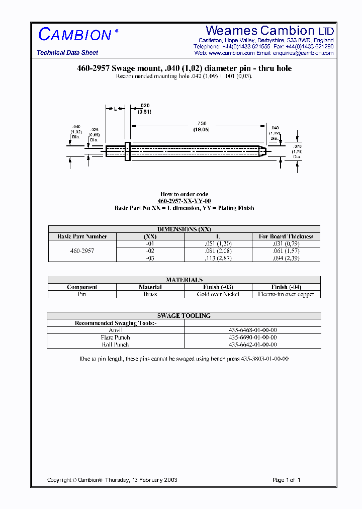 460-2957_3079533.PDF Datasheet