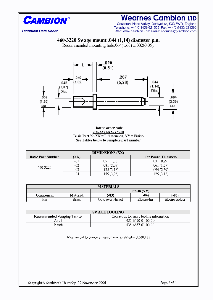 460-3220_3081642.PDF Datasheet