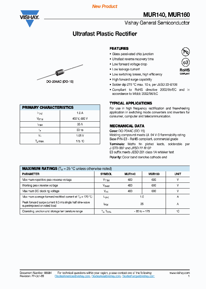 MUR160-E3-54_3083122.PDF Datasheet