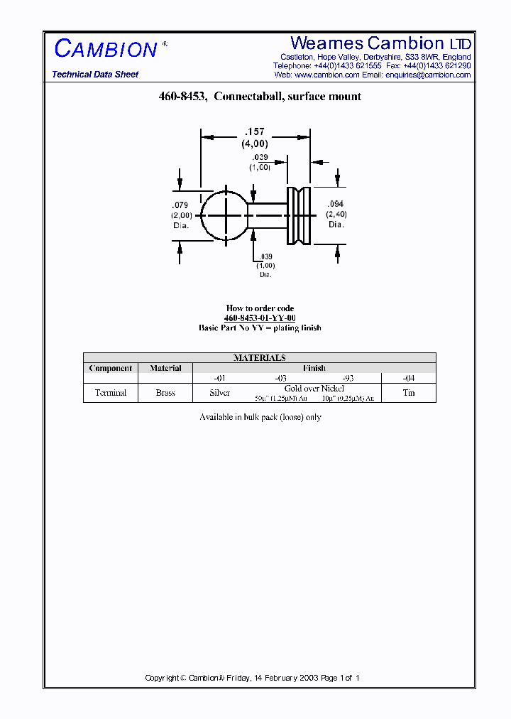 460-8453_3082184.PDF Datasheet