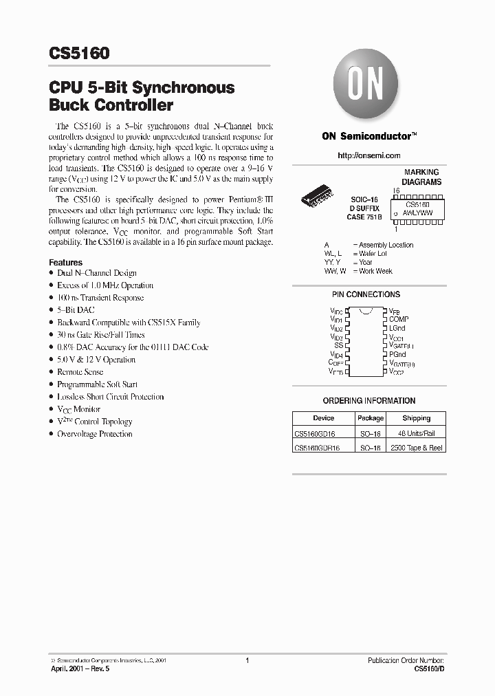 CS5160-D_3083779.PDF Datasheet