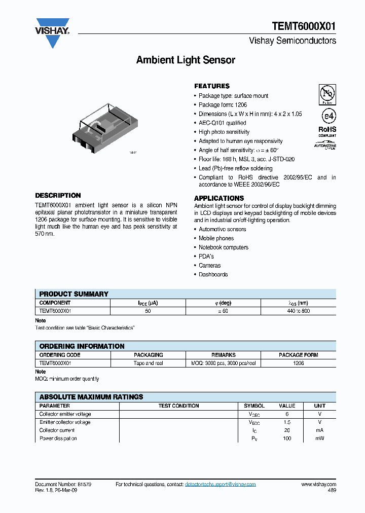 TEMT6000X0109_3084372.PDF Datasheet