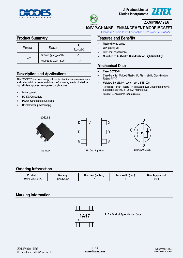 ZXMP10A17E6_3084452.PDF Datasheet
