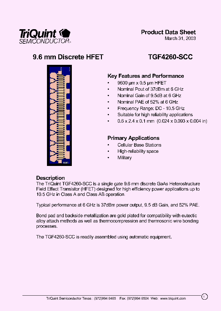 TGF4260-SCC_3085198.PDF Datasheet