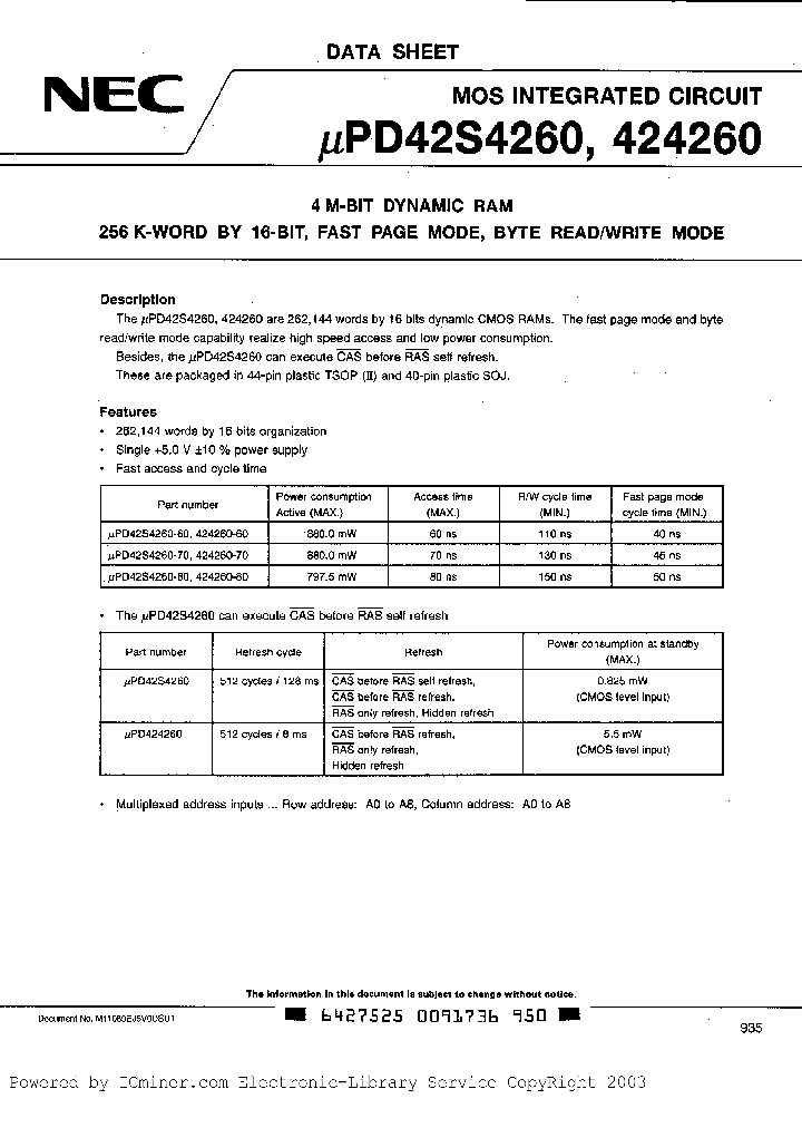 UPD42S4260LE-60_3085196.PDF Datasheet