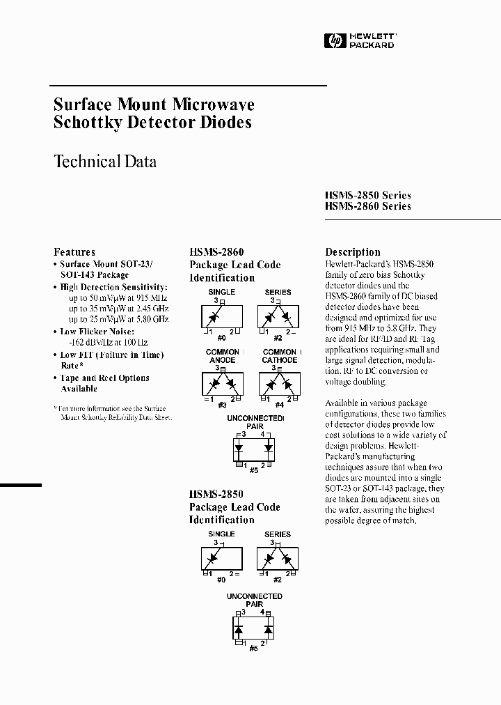 HSMS-2860SERIES_3083806.PDF Datasheet