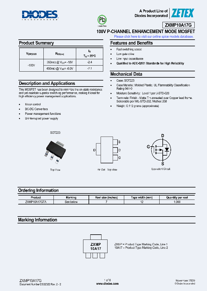 ZXMP10A17G_3084456.PDF Datasheet