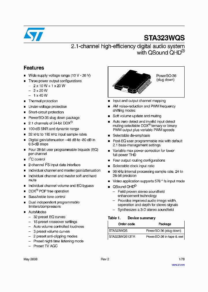 STA323WQS_3085066.PDF Datasheet