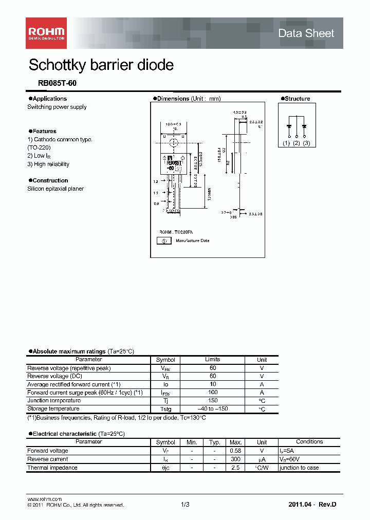 RB085T-6011_3089547.PDF Datasheet