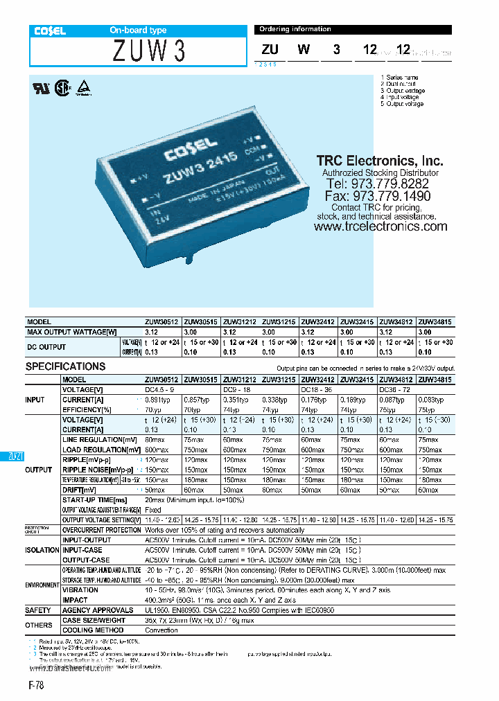 ZUW30512_3090702.PDF Datasheet