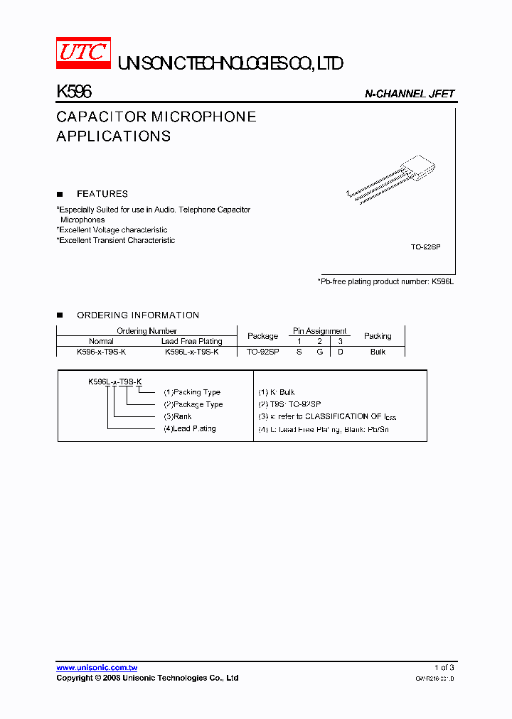 K596-X-T9S-K_3091775.PDF Datasheet