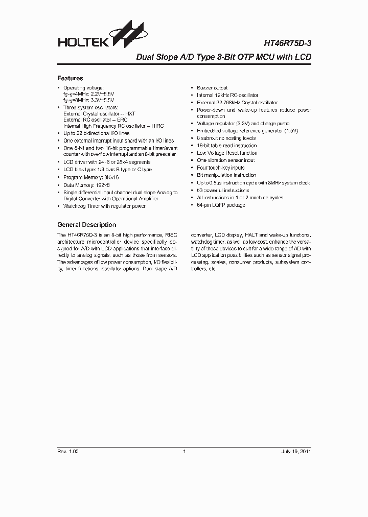 HT46R75D-3_3095127.PDF Datasheet