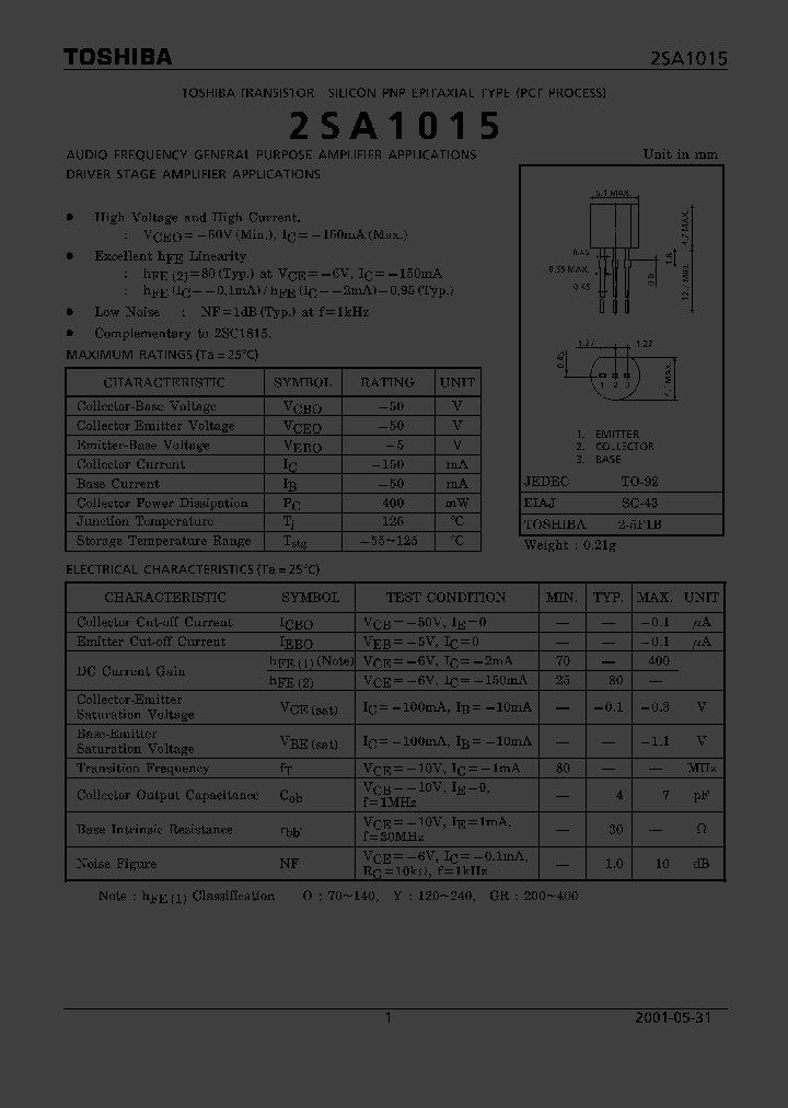 2SA1015O_3086466.PDF Datasheet