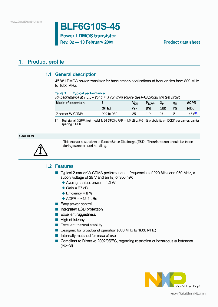 BLF6G10S-45_3100257.PDF Datasheet