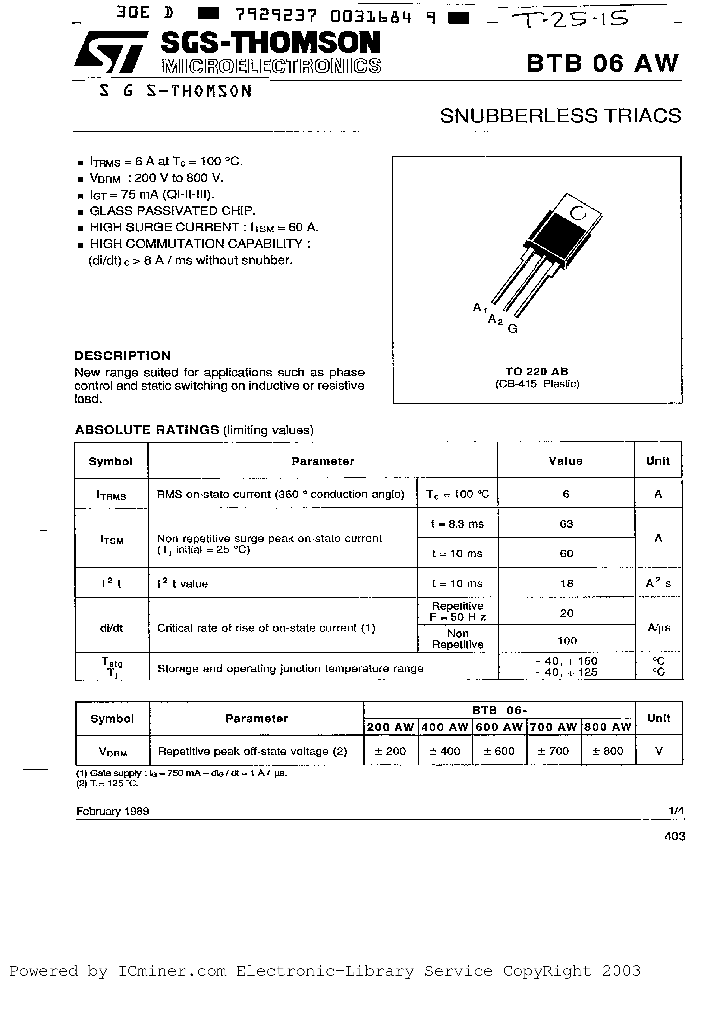 BTB06-600AW_3097456.PDF Datasheet