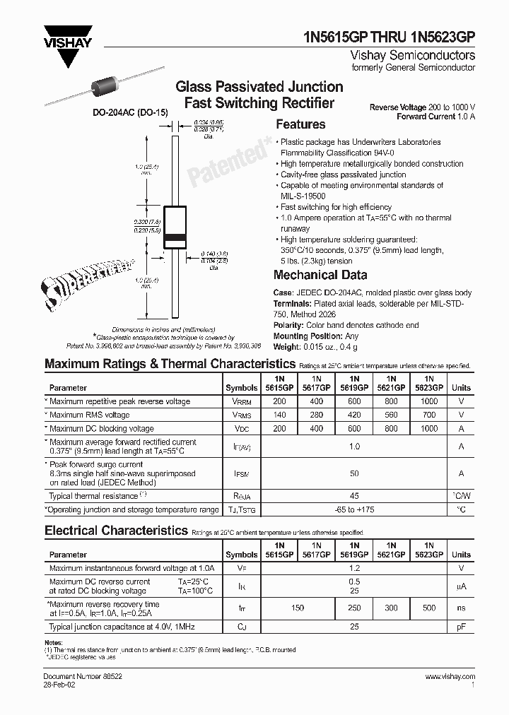 1N5617GP_3100720.PDF Datasheet
