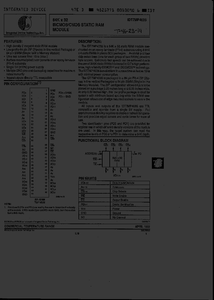 IDT7MP4036B15Z_3094575.PDF Datasheet