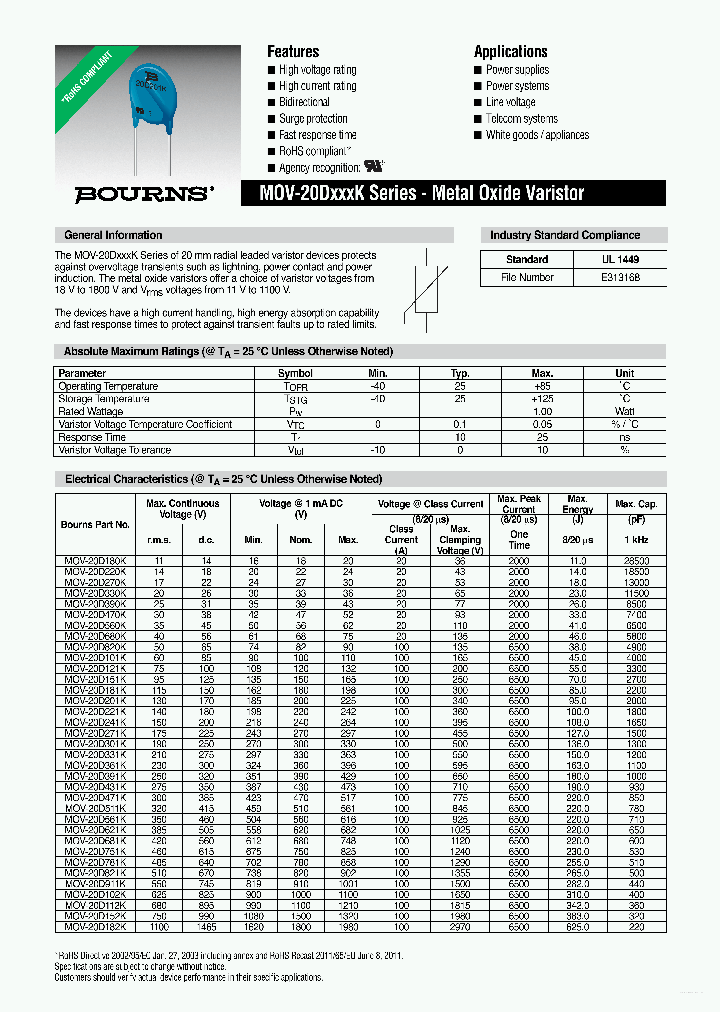 MOV-20D101K_3101074.PDF Datasheet