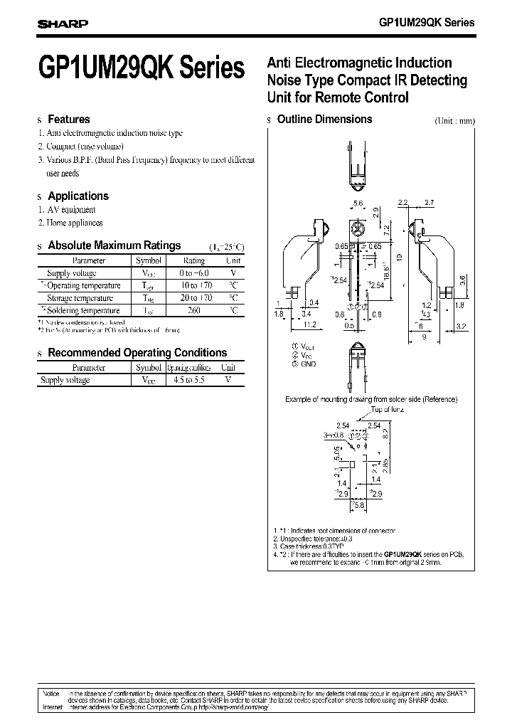 GP1UM29QK_3101176.PDF Datasheet
