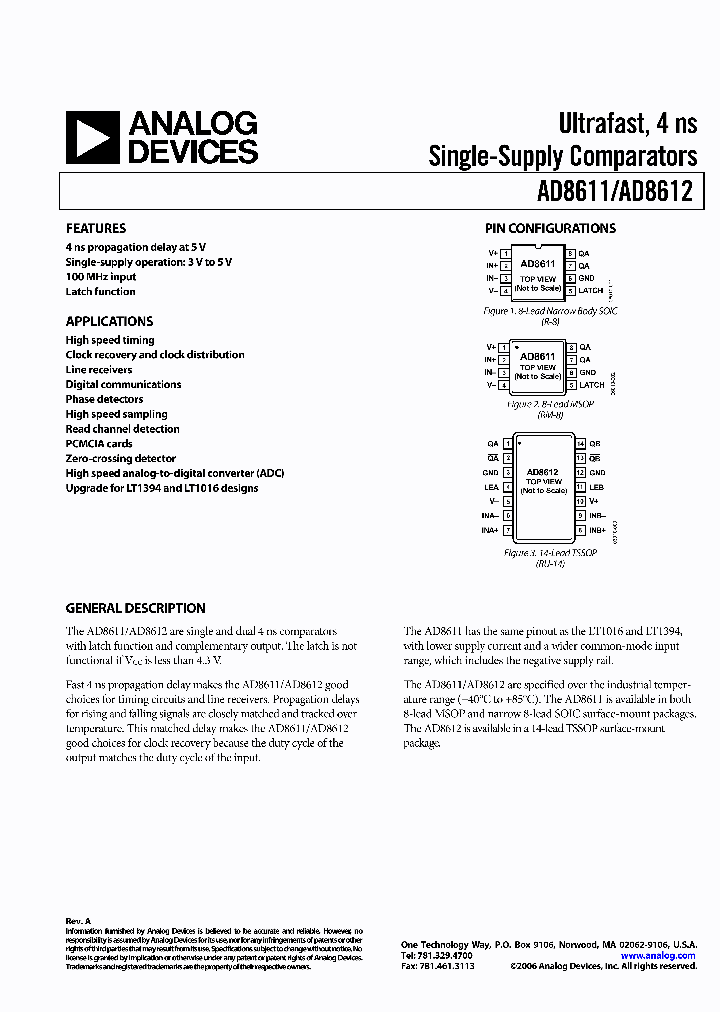 AD8612ARUZ-REEL_3103320.PDF Datasheet