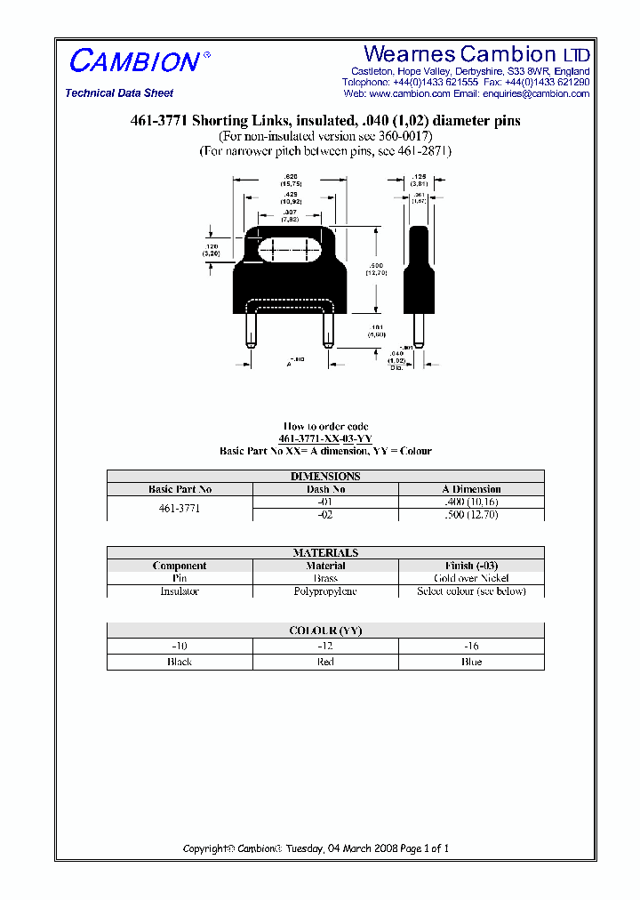 461-3771_3101894.PDF Datasheet