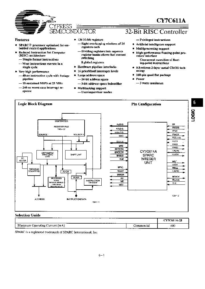 CY7C611A-25NC_3103792.PDF Datasheet