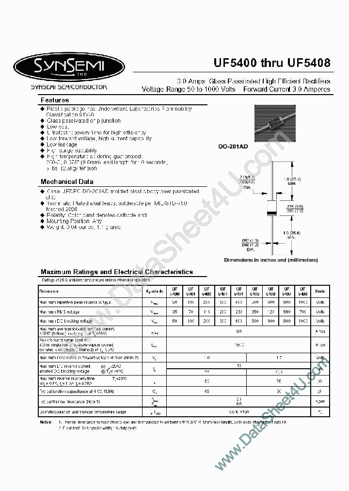 UF5400_3103925.PDF Datasheet