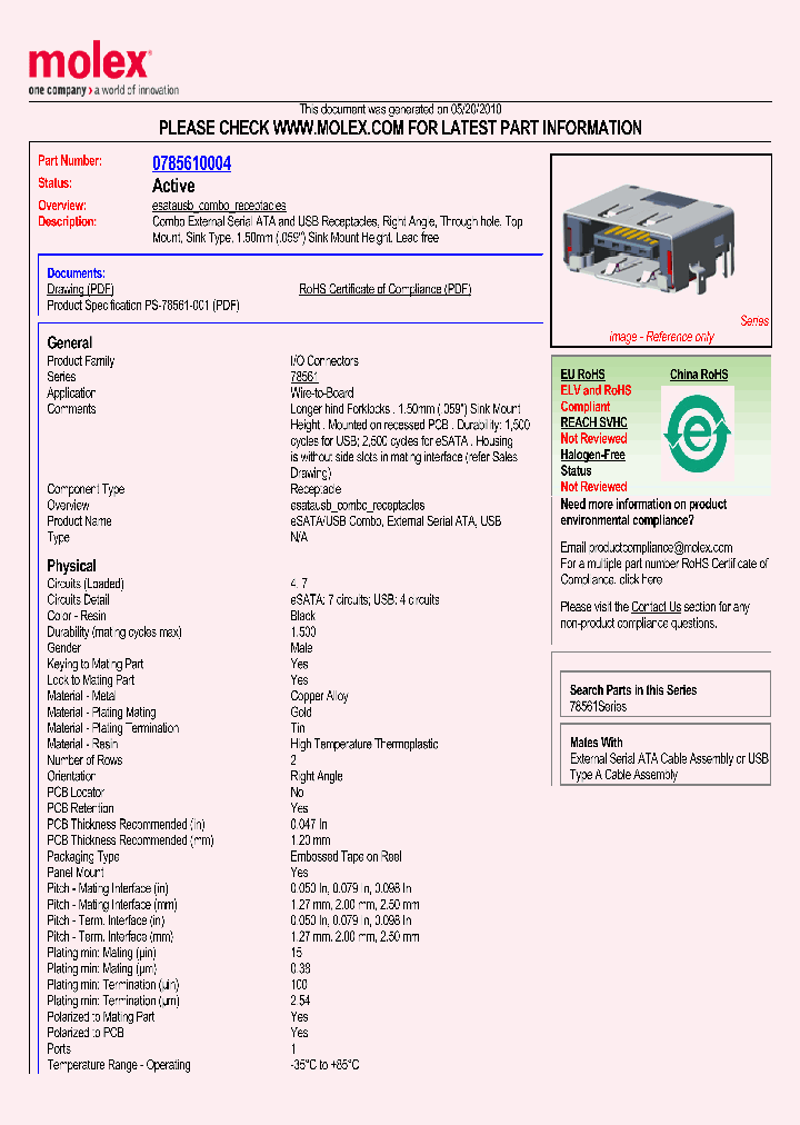 78561-0004_3101541.PDF Datasheet