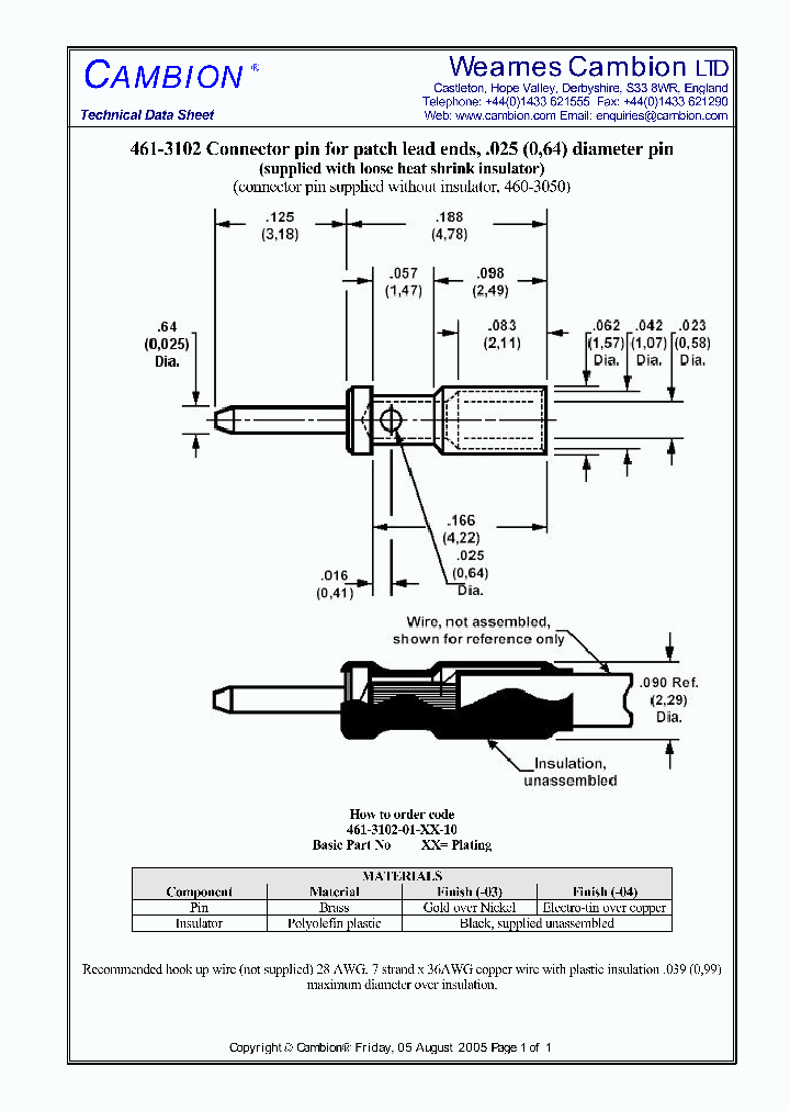 461-3102_3101985.PDF Datasheet