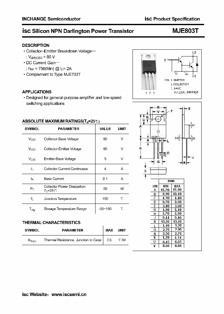 MJE803T_3104075.PDF Datasheet