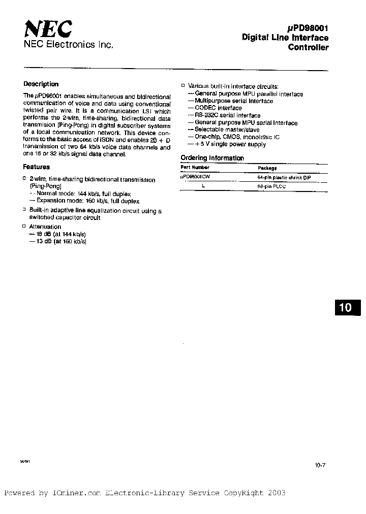 UPD98001CW_3104395.PDF Datasheet