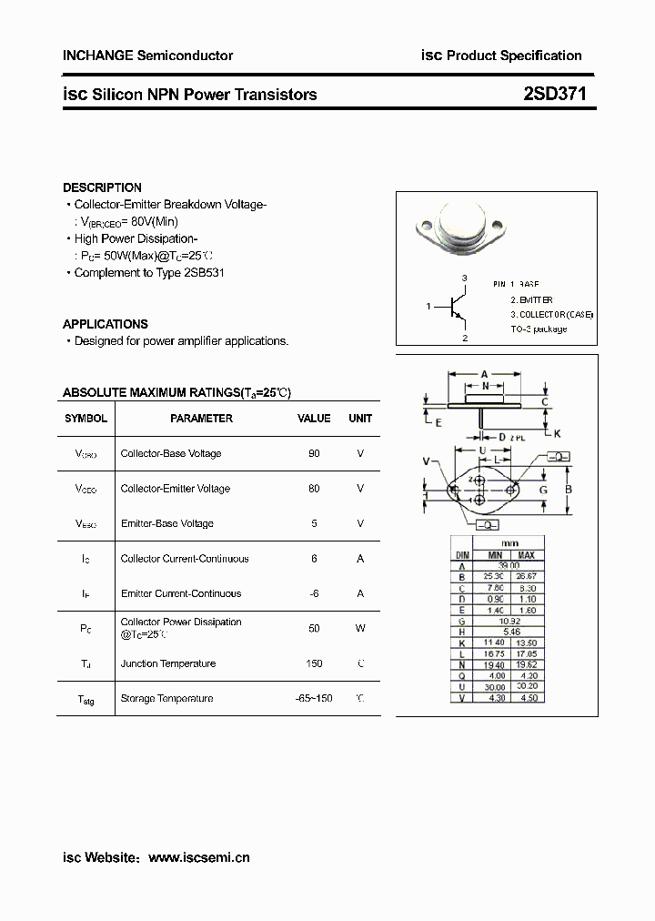 2SD371_3104798.PDF Datasheet