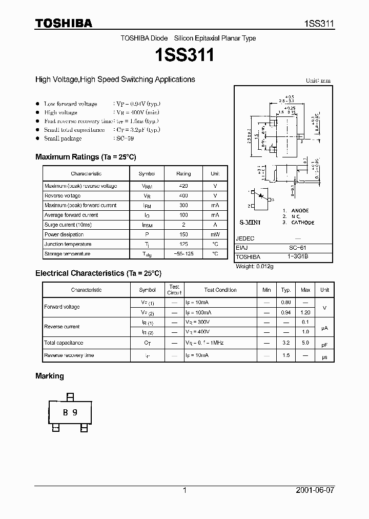 1SS311_3105601.PDF Datasheet