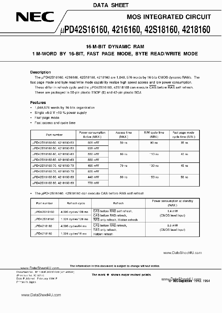 UPD42S16160_3106550.PDF Datasheet