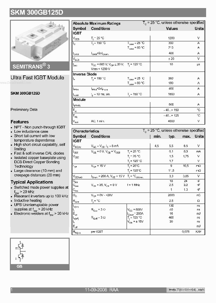 SKM300GB125D_3107111.PDF Datasheet