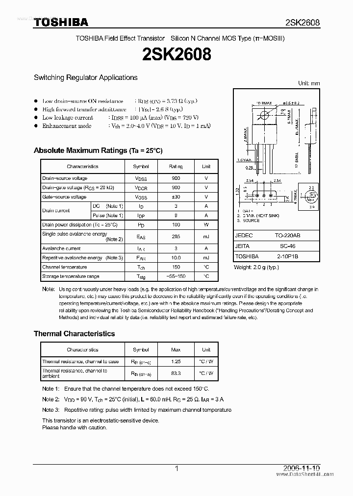 K2608_3108848.PDF Datasheet