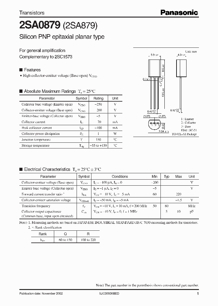 2SA0879_3109448.PDF Datasheet